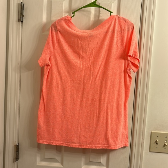Orange mossimo supply co XL women’s v neck T shirt NWOT - Picture 4 of 4